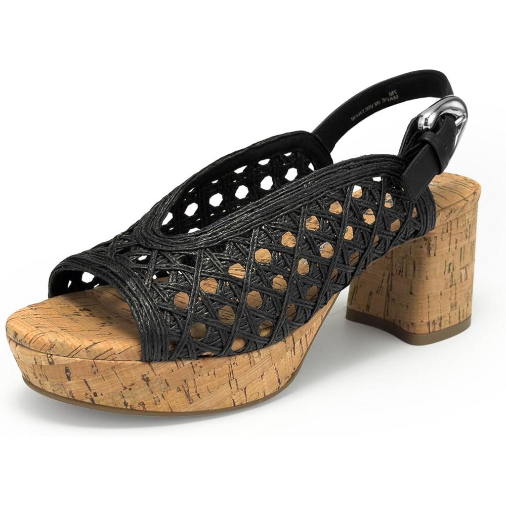 image:imageAerosoles womens CorneliaBlack Embroidered Raffia