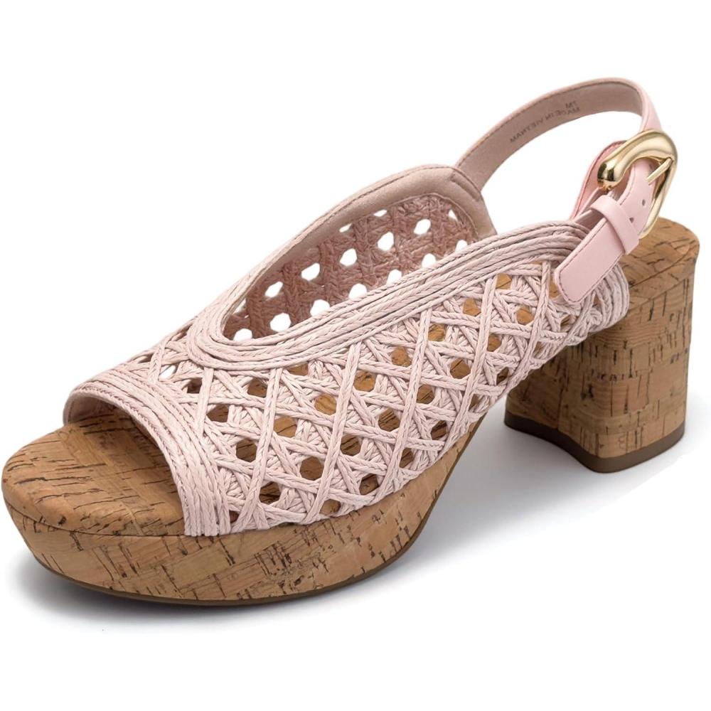 image:imageAerosoles womens CorneliaPale Pink Embroidered Raffia