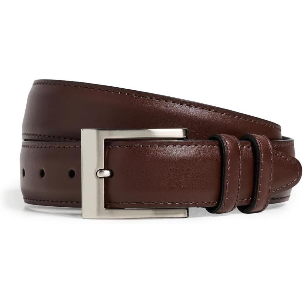 image:imageAllen Edmonds Mens Wide Basic Dress BeltMahogany Leather