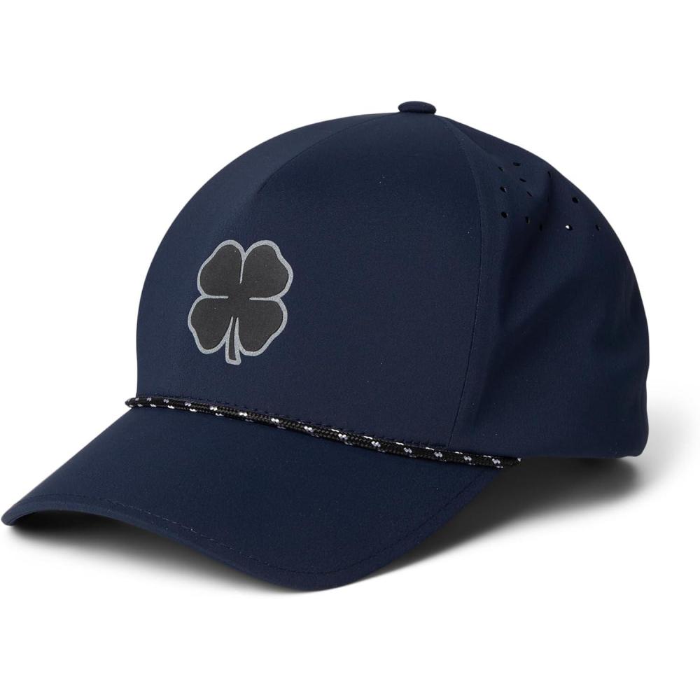 image:imageBlack Clover Hybrid Luck 3 Adjustable Hat Unisex Cap Adjustable Snapback Closure Polyester Fabric Navy HatBlack CloverMetallic Trim One Size One Size