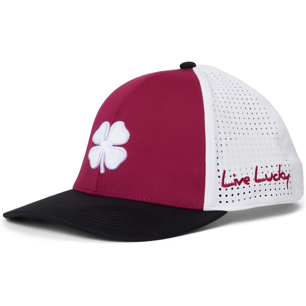 image:imageBlack Clover Standard Texas AampM Benchmark Adjustable Snapback Hat MaroonBlackWhite Laser Cut 3D Clover