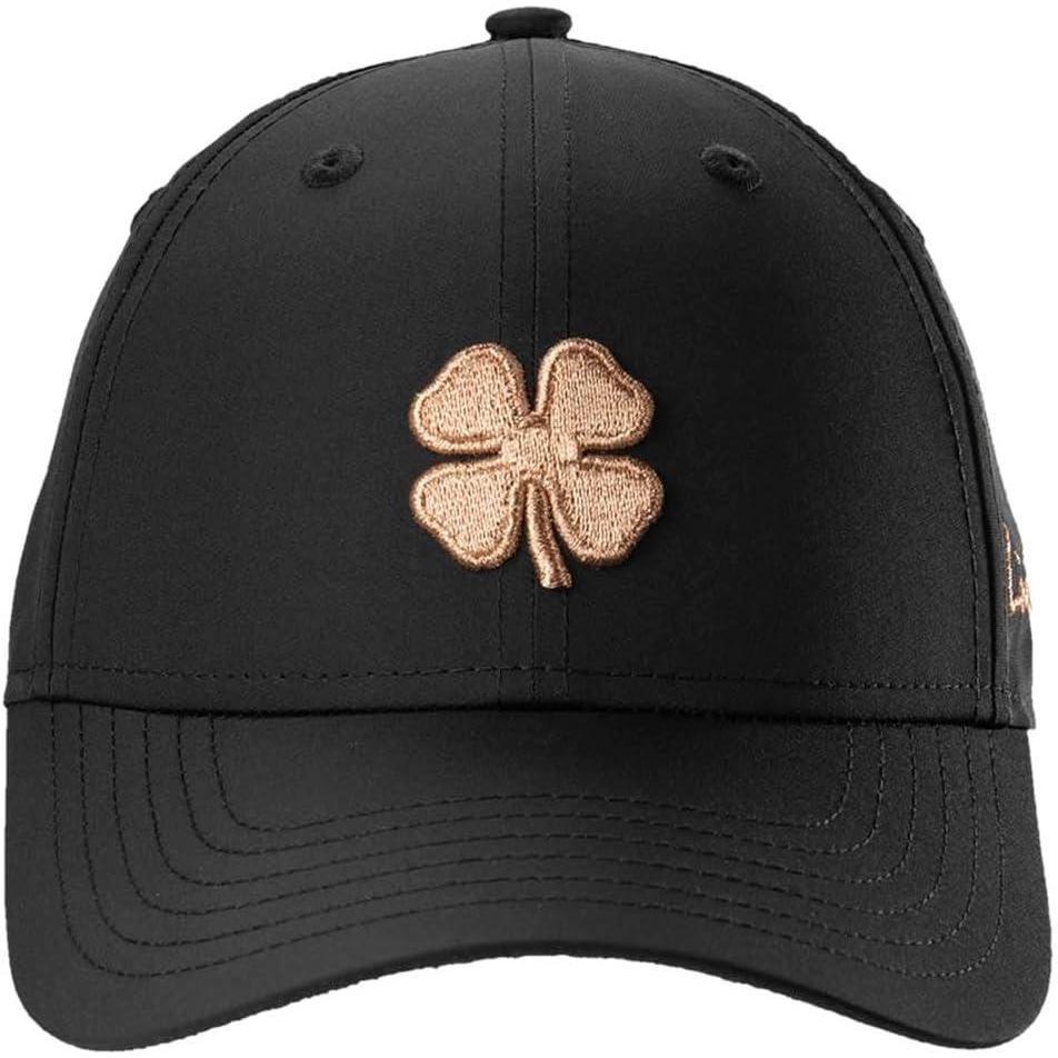 image:imageBlack Clover Womens Hollywood Adjustable Toggle Golf Baseball HatBlack HatRose Gold Metallic 3d Clover