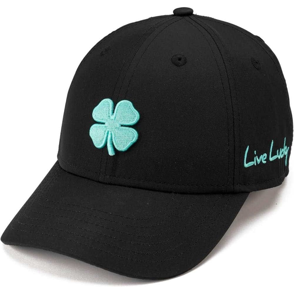 image:imageBlack Clover Womens Hollywood Adjustable Toggle Golf Baseball HatBlackturquoise