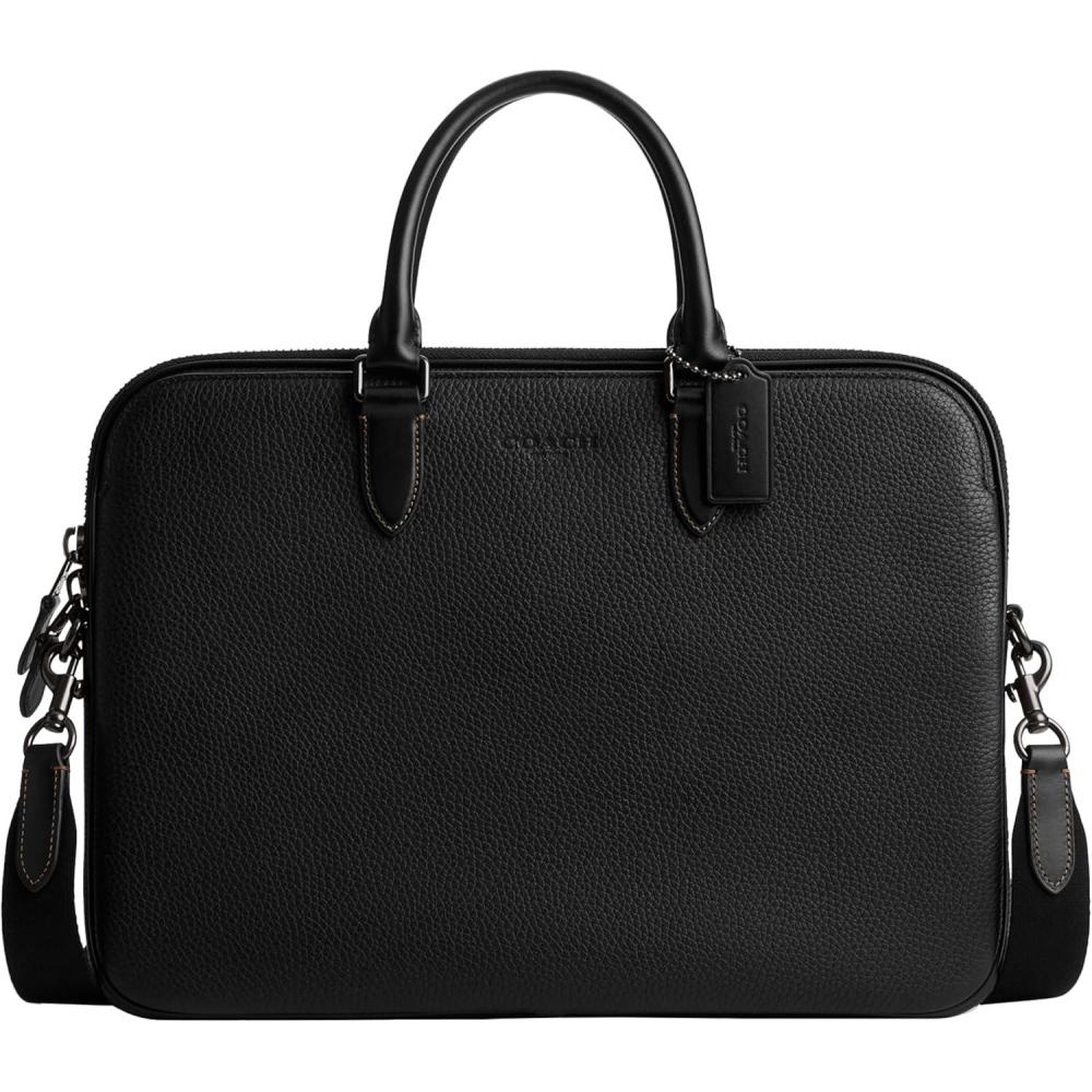 image:imageCOACH Mens Gotham Slim BriefcaseBlack