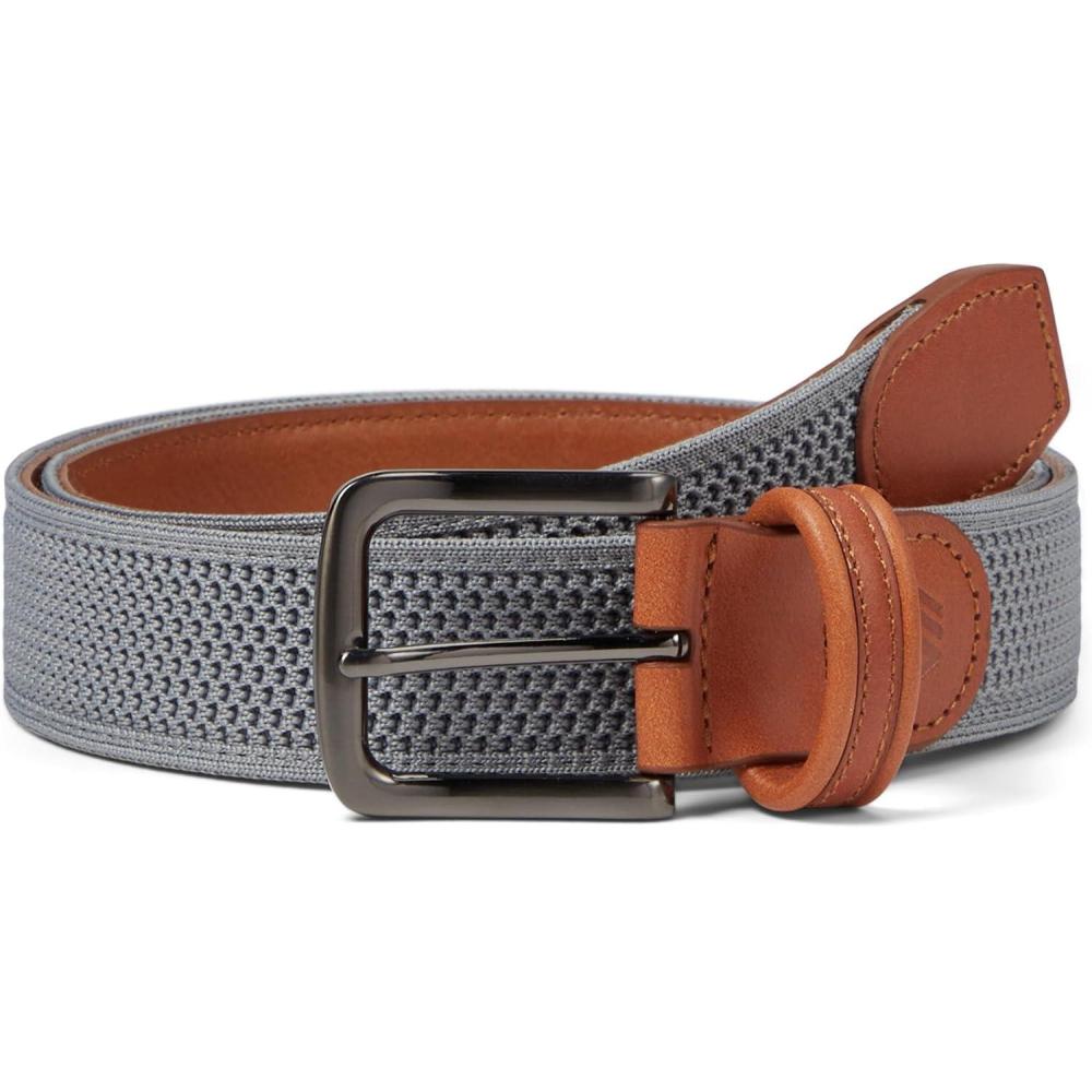 image:imageJohnston amp Murphy Mens Double Contrast Stitched BeltGrey