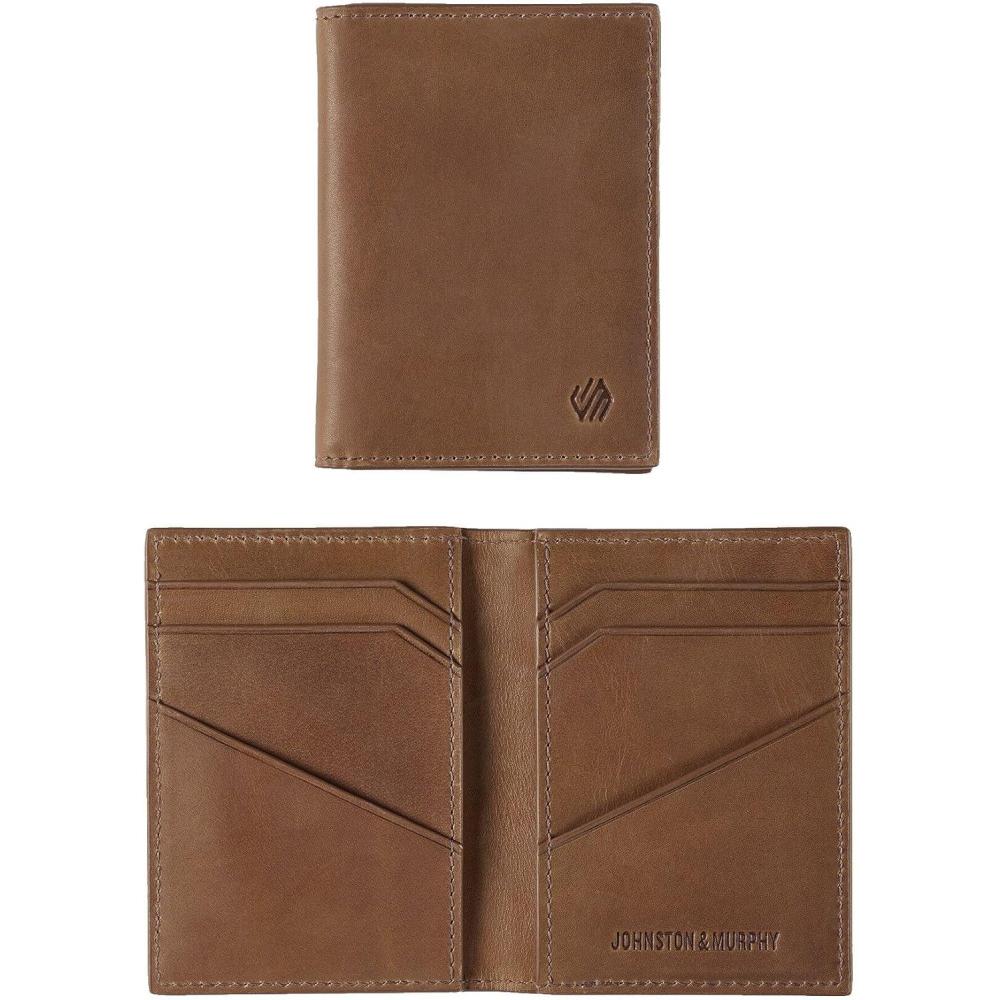 image:imageJohnston amp Murphy Mens Rhodes Bifold Card CaseTan Full Grain