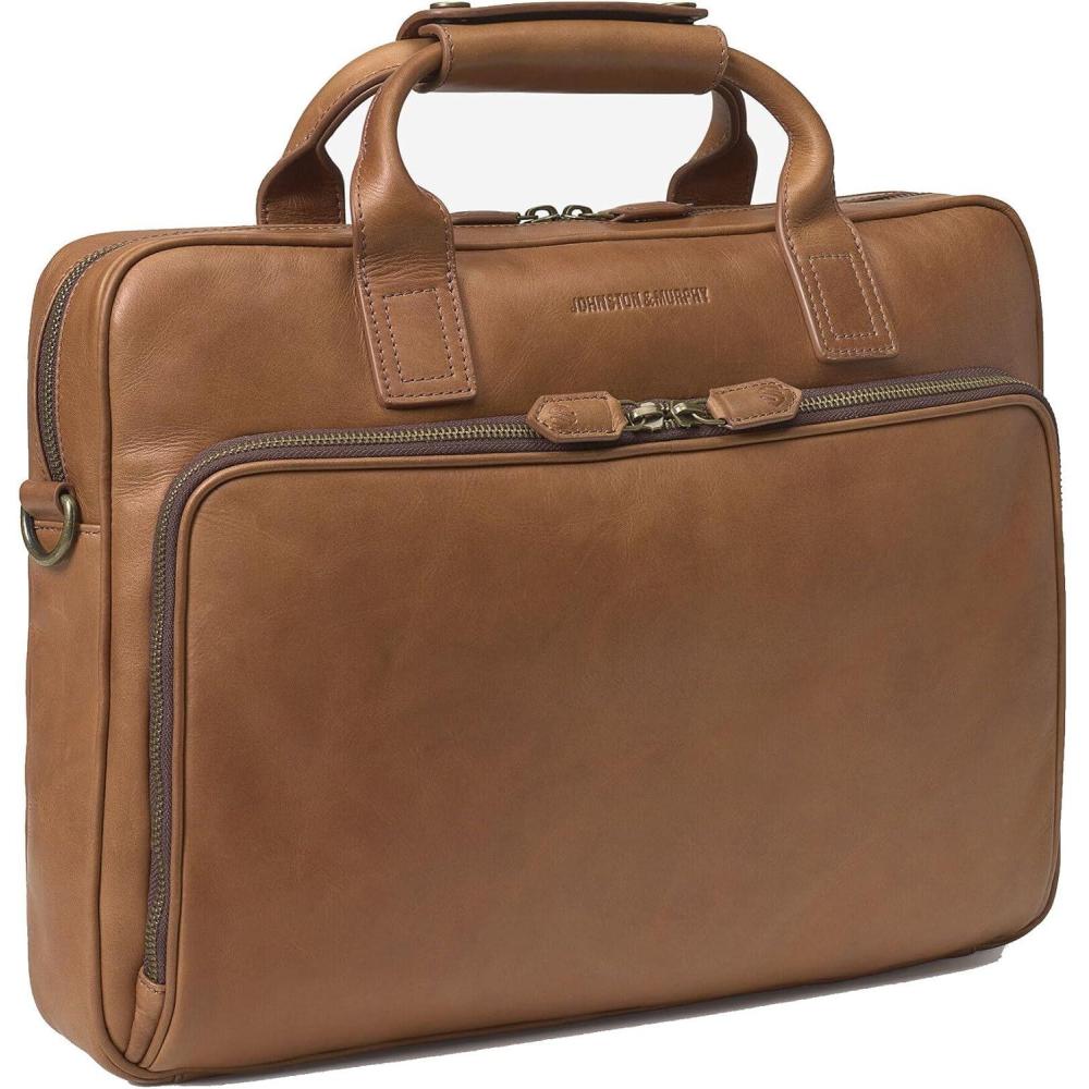 image:imageJohnston amp Murphy Mens Rhodes BriefcaseTan Full Grain