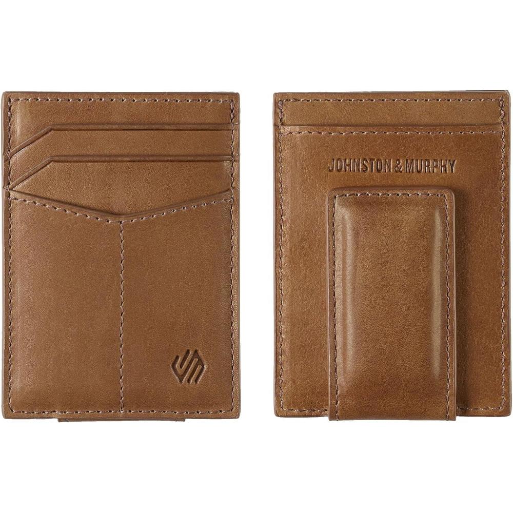 image:imageJohnston amp Murphy Mens Rhodes Front Pocket WalletTan Full Grain