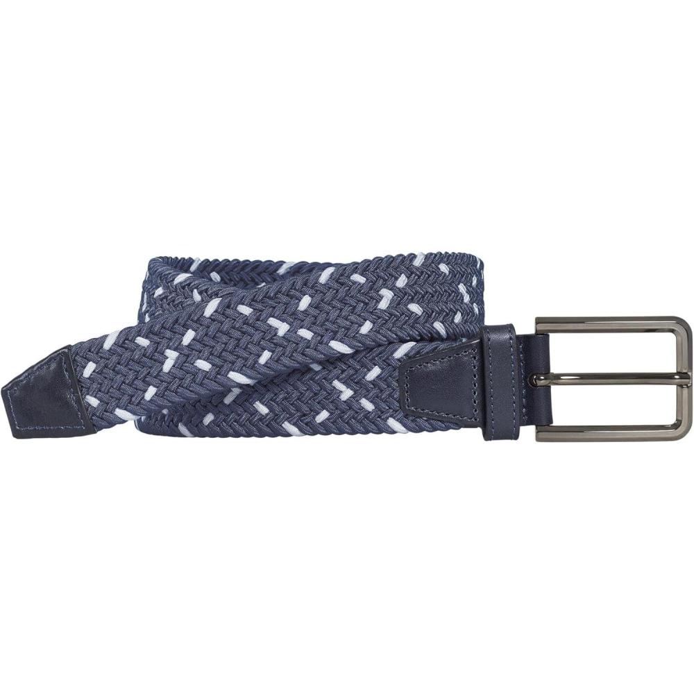 image:imageJohnston amp Murphy Mens Woven StretchKnit Belt NavyWhite 38