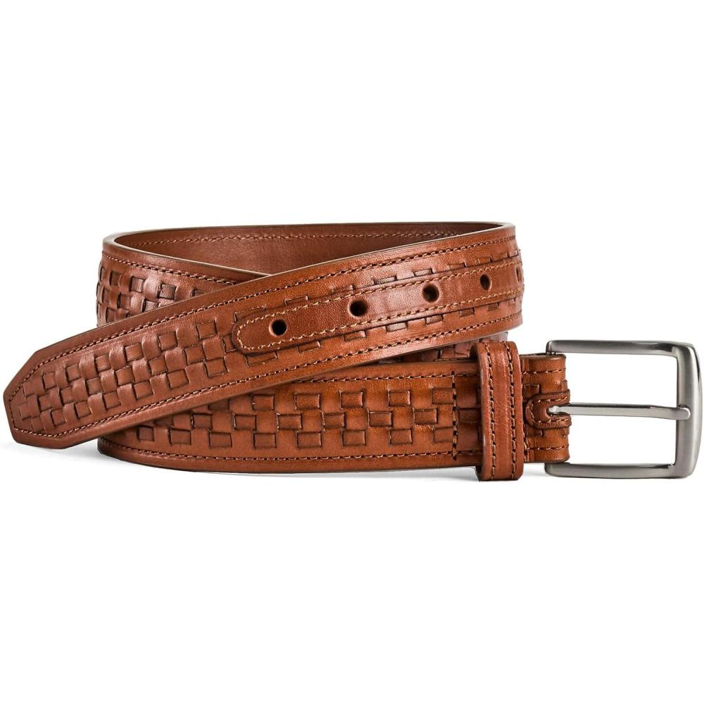 image:imageJohnston amp Murphy Mens Wovencenter Laced BeltBrown