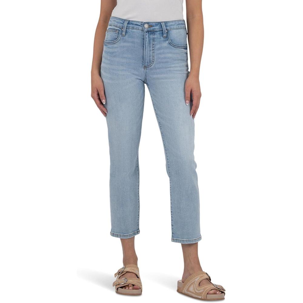 image:imageKUT from The Kloth Womens Rachael High Rise Fab Ab Mom Regular HemMature