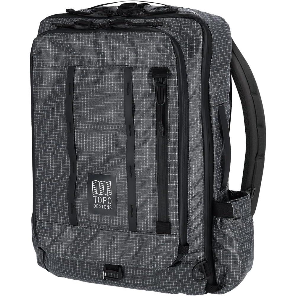 image:imageTopo Designs Global Travel Bag 3040 Liter Carryon Compliant Versatile Pack 3 Carry Options External Laptop Sleeve EcoFriendly 30L Apex Pond BlueApex Black