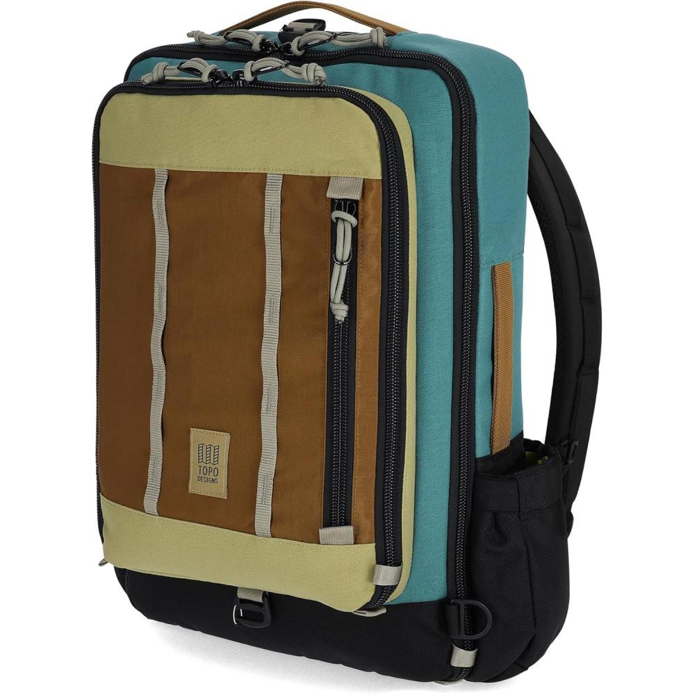 image:imageTopo Designs Global Travel Bag 3040 Liter Carryon Compliant Versatile Pack 3 Carry Options External Laptop Sleeve EcoFriendly 30L Apex Pond BlueCaribbeanDark Khaki
