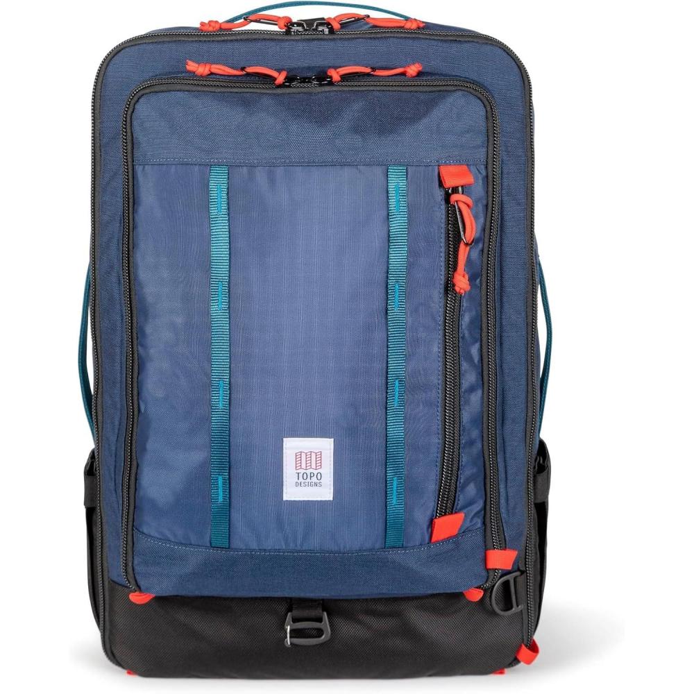 image:imageTopo Designs Global Travel Bag 3040 Liter Carryon Compliant Versatile Pack 3 Carry Options External Laptop Sleeve EcoFriendly 30L Apex Pond BlueNavyNavy