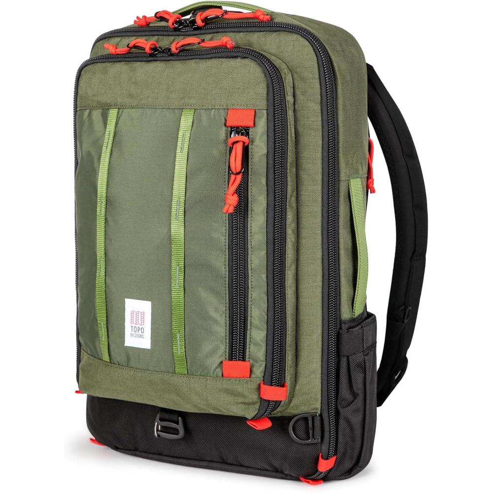 image:imageTopo Designs Global Travel Bag 3040 Liter Carryon Compliant Versatile Pack 3 Carry Options External Laptop Sleeve EcoFriendly 30L Apex Pond BlueOriginal Olive