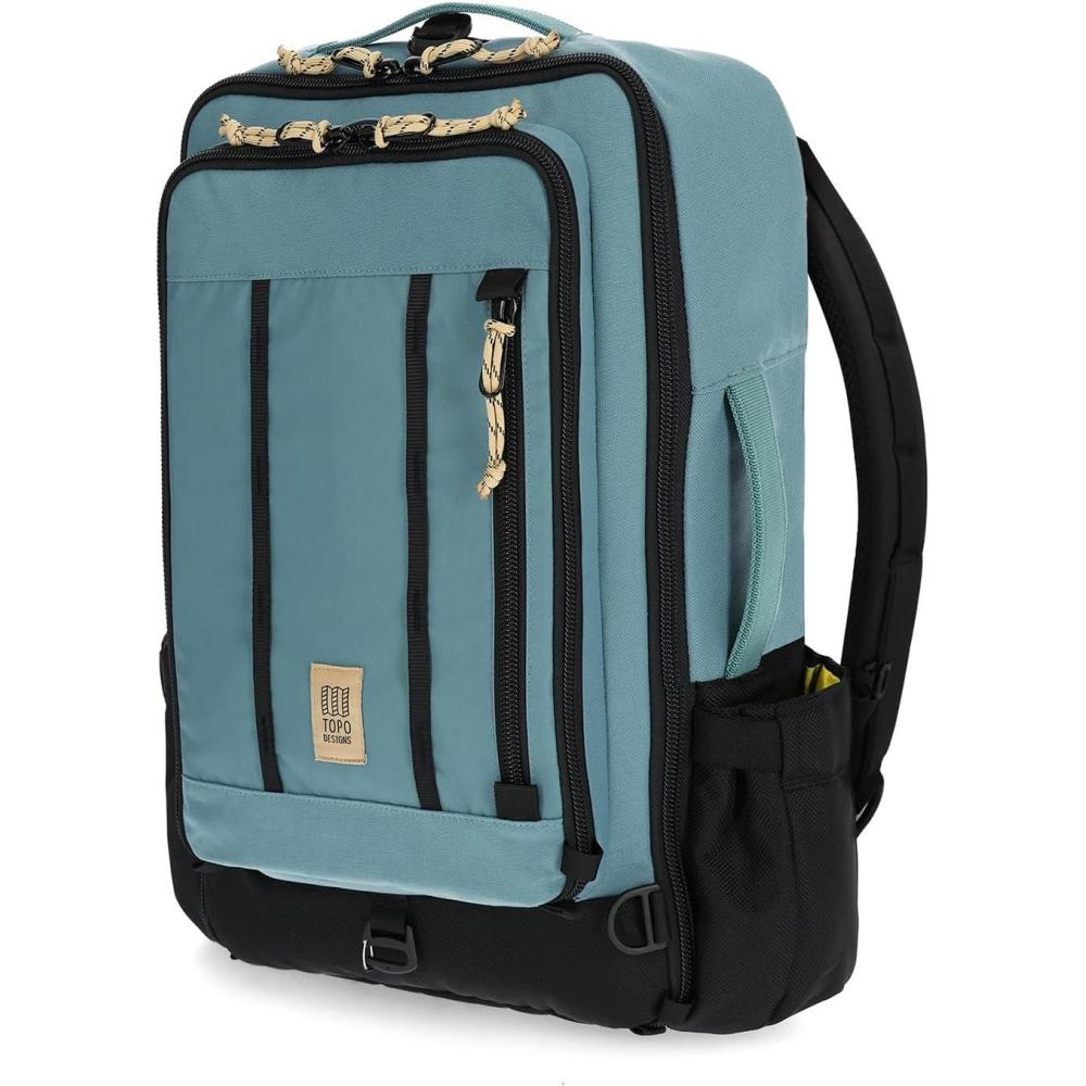 image:imageTopo Designs Global Travel Bag 3040 Liter Carryon Compliant Versatile Pack 3 Carry Options External Laptop Sleeve EcoFriendly 30L Apex Pond BlueSea Pine