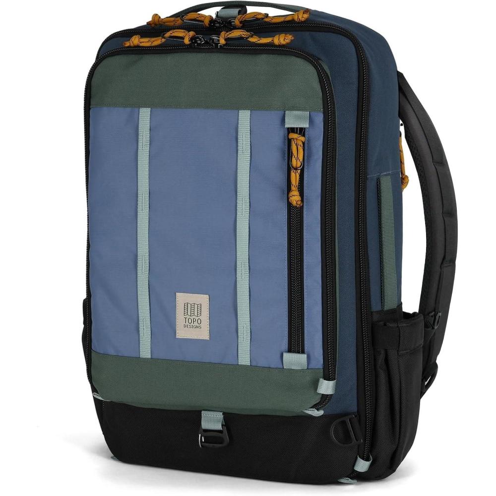image:imageTopo Designs Global Travel Bag 3040 Liter Carryon Compliant Versatile Pack 3 Carry Options External Laptop Sleeve EcoFriendly 30L Apex Pond BlueStone BlueForest