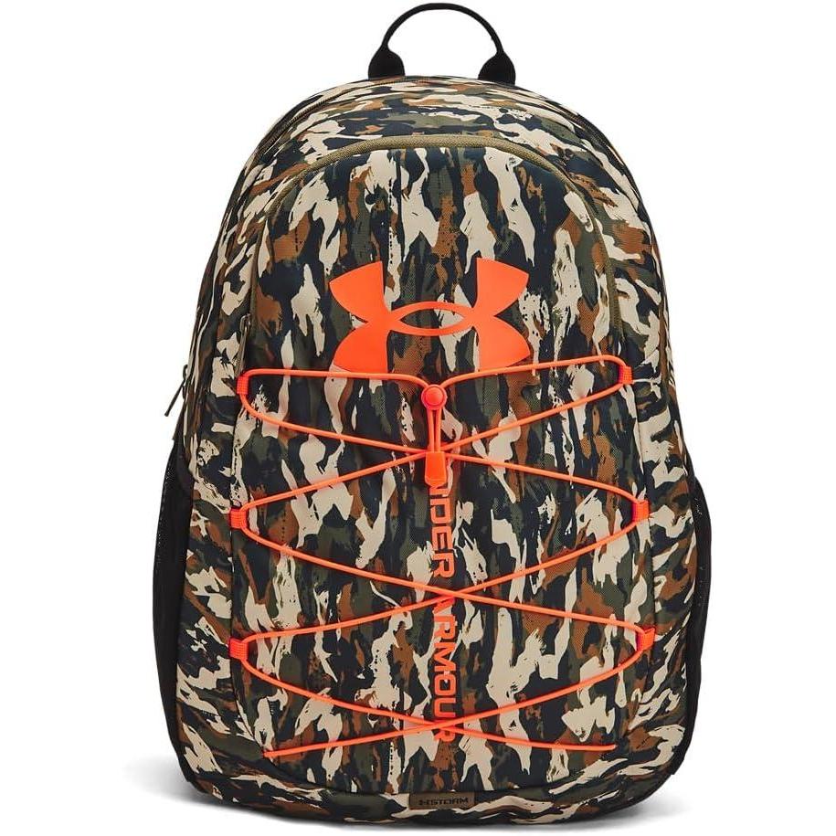 image:imageUnder Armour Hustle Sport Backpack390 Marine Od Green Marine Od Green Blaze Orange