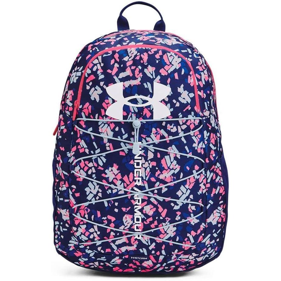 image:imageUnder Armour Hustle Sport Backpack456 Bauhaus Blue Pink Punk White