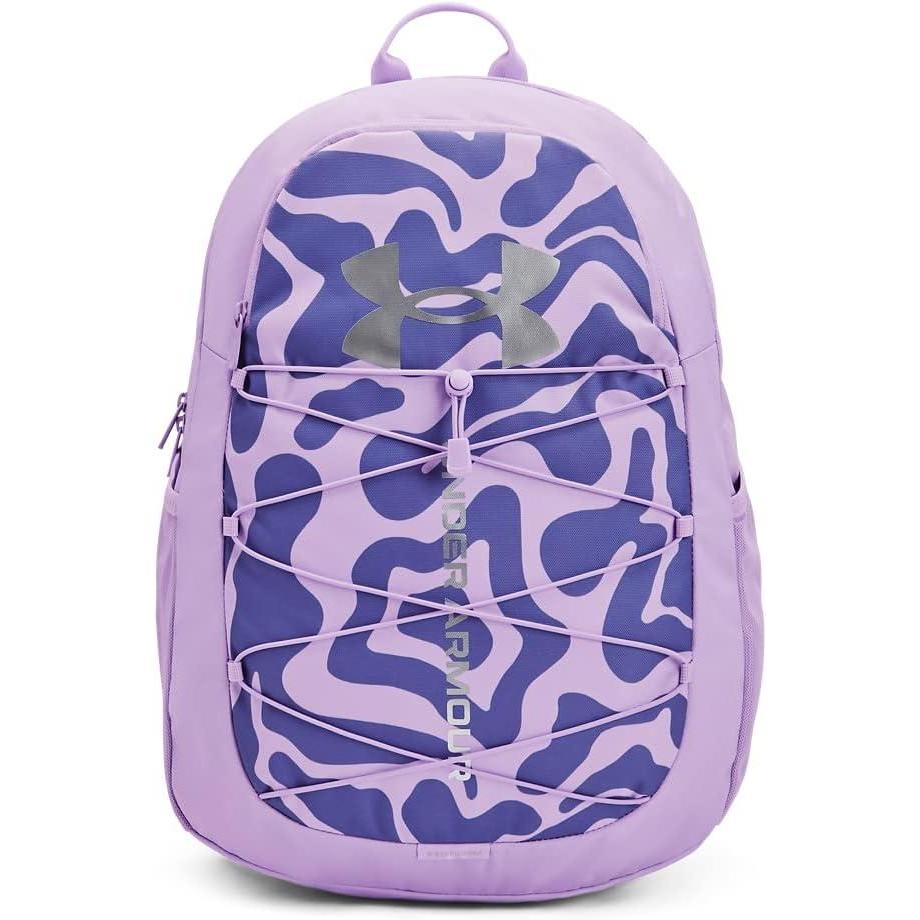 image:imageUnder Armour Hustle Sport Backpack515 Nebula Purple Metallic Silver