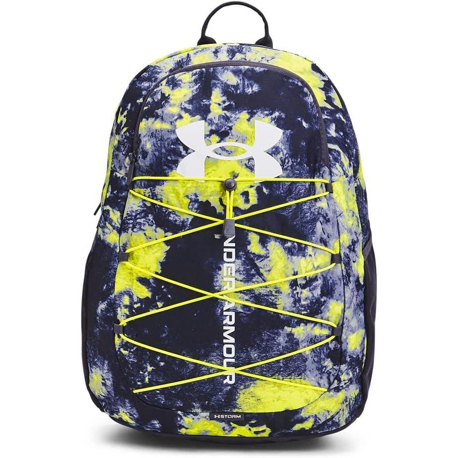 image:imageUnder Armour Hustle Sport Backpack558 Tempered Steel  Yellow Ray  White