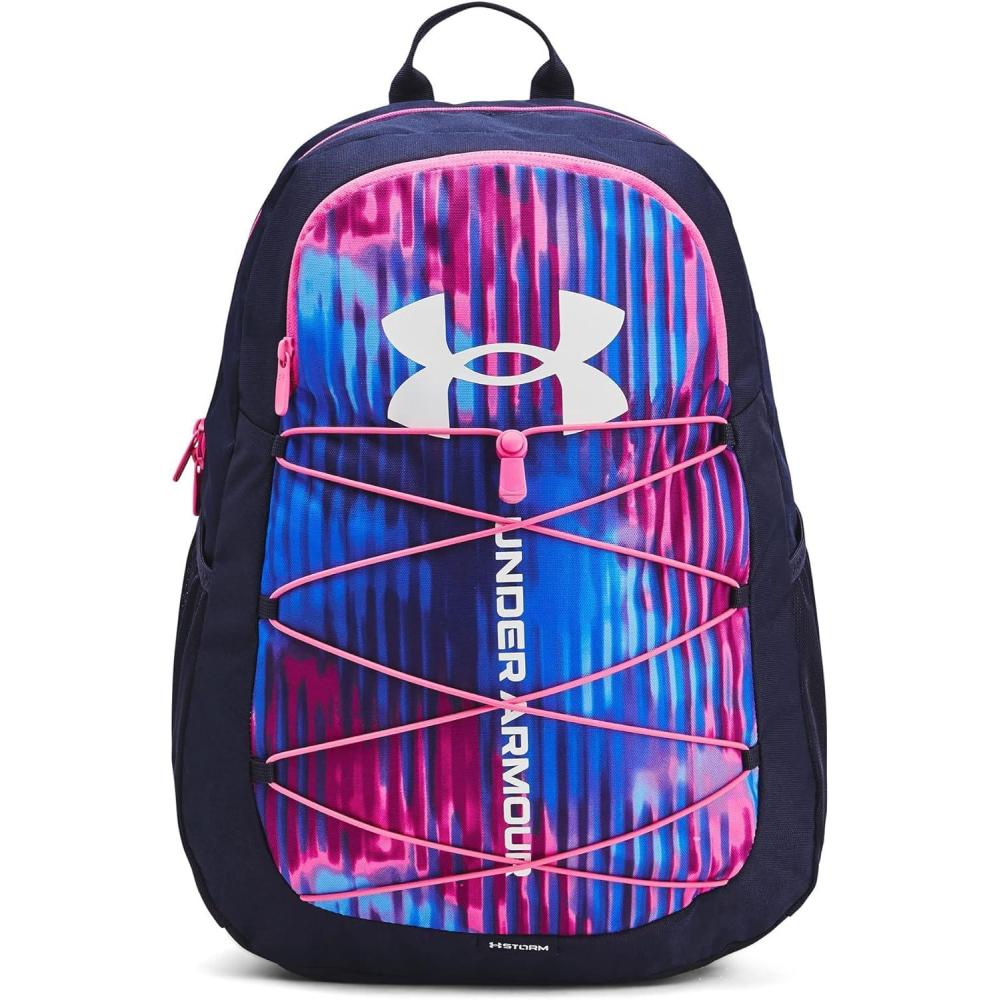 image:imageUnder Armour Hustle Sport Backpack652 Rebel Pink Midnight Navy White