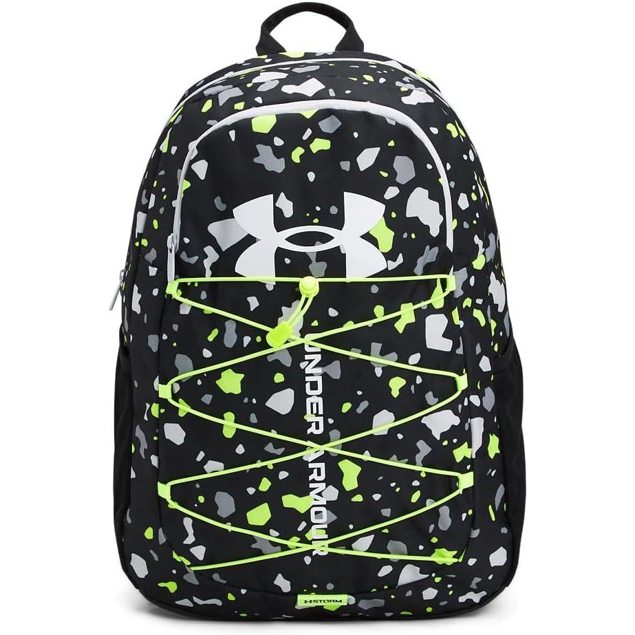 image:imageUnder Armour Hustle Sport Backpack731 Highvis Yellow Anthracite White