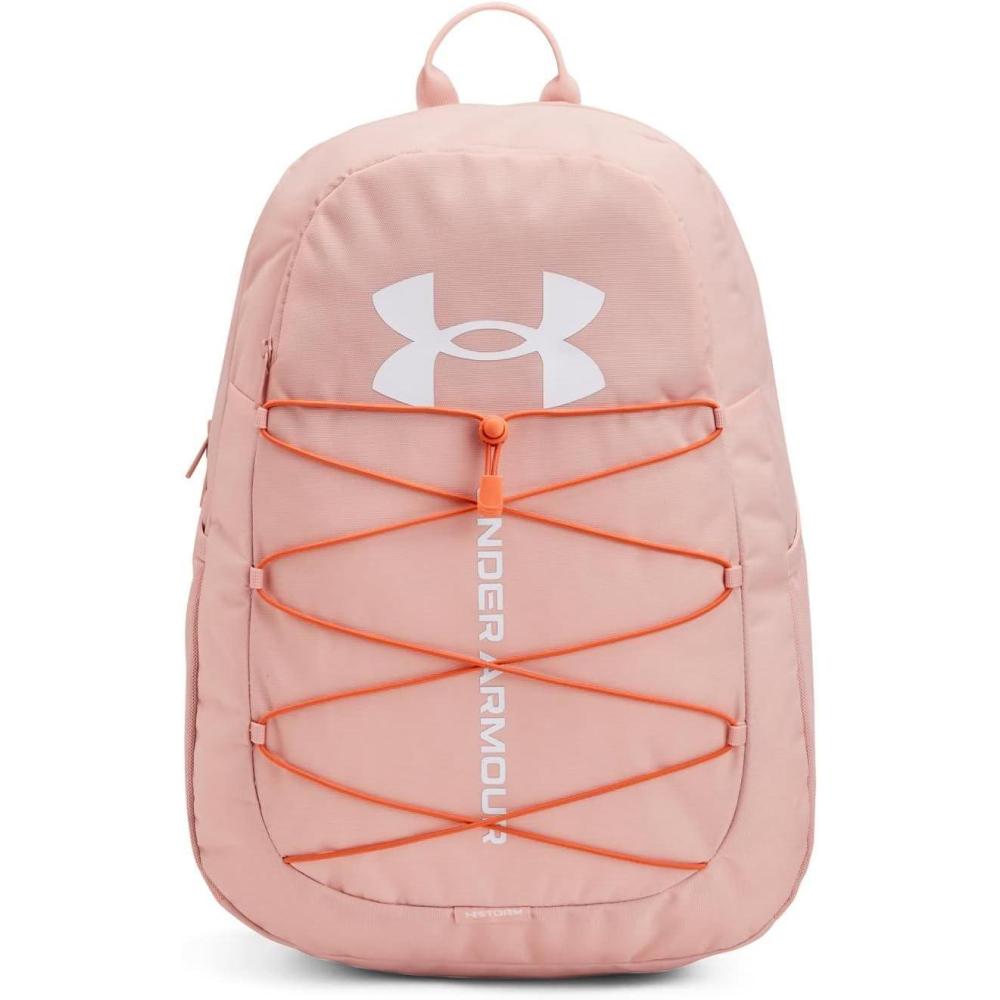 image:imageUnder Armour Hustle Sport Backpack805 Orange Dream Sunset Boulevard White