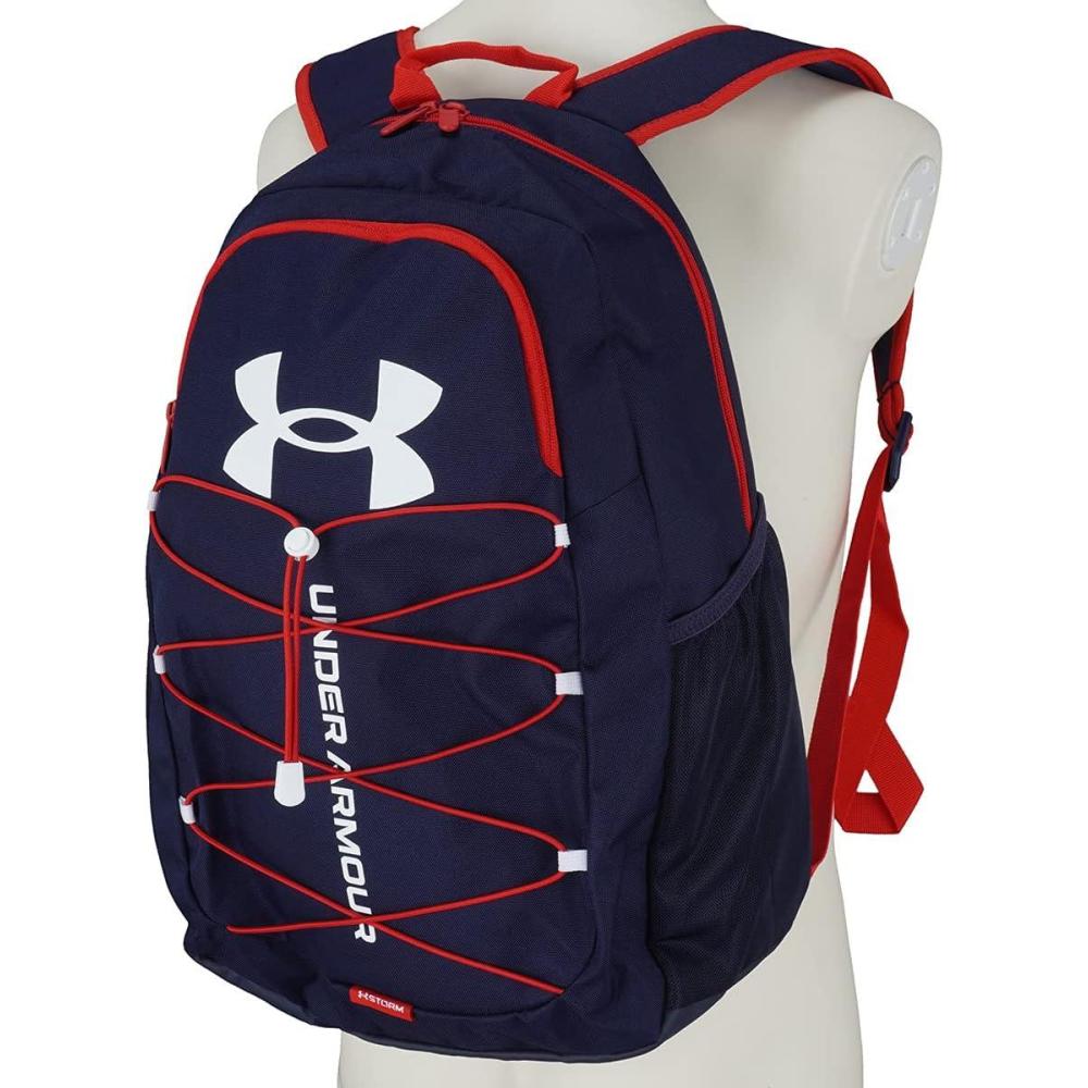 image:imageUnder Armour Hustle Sport BackpackMidnight Navy 411White