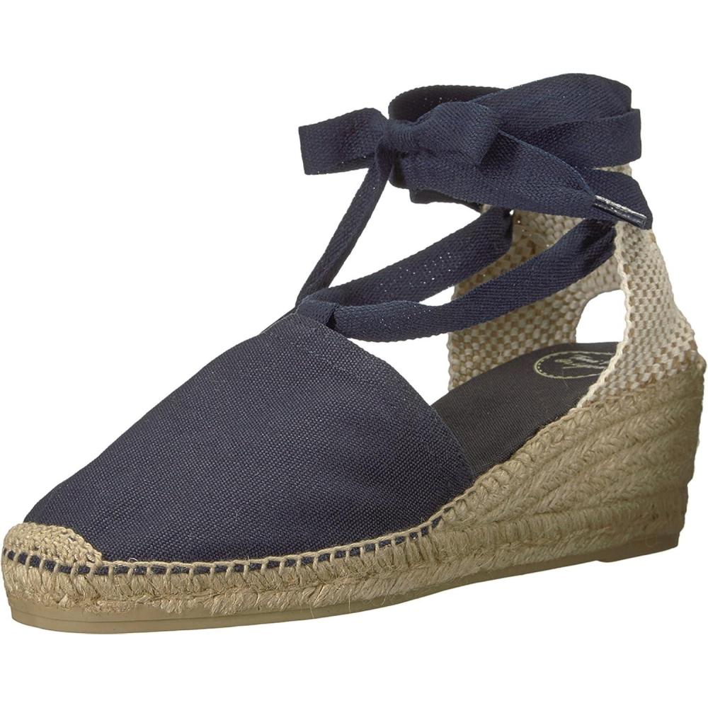 image:imageValencian espadrille with strings VALENCIANavy Canvas