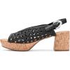 Aerosoles womens Cornelia(Black Embossed Raffia)