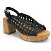 Aerosoles womens Cornelia(Black Embroidered Raffia)