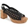 Aerosoles womens Cornelia(Black Embroidered Raffia With Cork Heel)