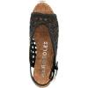 Aerosoles womens Cornelia(Black Embroidered Raffia With Cork Heel)