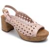 Aerosoles womens Cornelia(Pale Pink Embroidered Raffia)