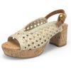 Aerosoles womens Cornelia(Natural/Tan Embroidered Raffia)