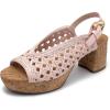 Aerosoles womens Cornelia(Pale Pink Embroidered Raffia)