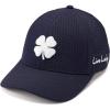 Navy Perforated Hat/3d White Clover
