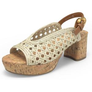 Aerosoles womens Cornelia(Natural/Tan Embroidered Raffia)