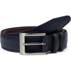 Allen Edmonds Men’s Wide Basic Dress Belt(Navy Leather)