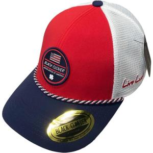 Black Clover Golf Old Glory Snapback Hat(Red Hat/Red/White/Blue Hd Patch)