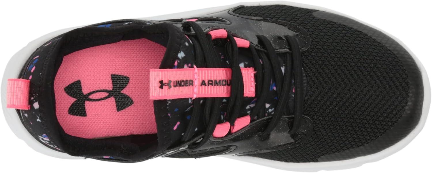 image:imageUnder Armour Girls Pre School Infinity 20 Print Alternate Closure001 BlackBlackPink Punk