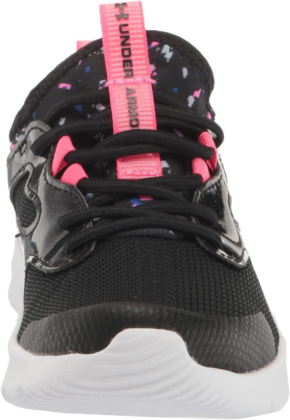 image:imageUnder Armour Girls Pre School Infinity 20 Print Alternate Closure001 BlackBlackPink Punk