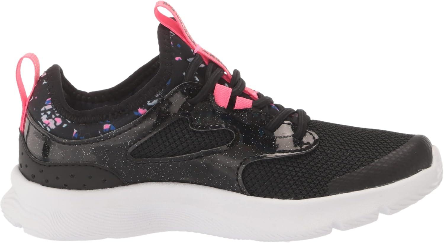 image:imageUnder Armour Girls Pre School Infinity 20 Print Alternate Closure001 BlackBlackPink Punk