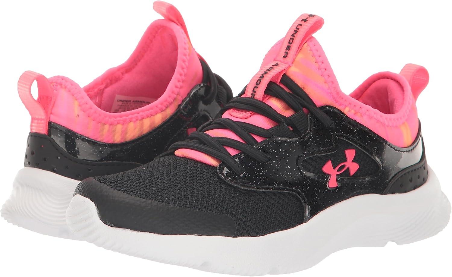 image:imageUnder Armour Girls Pre School Infinity 20 Print Alternate Closure002 BlackBlackPink Shock