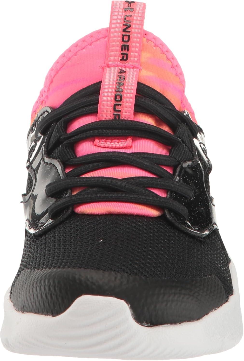 image:imageUnder Armour Girls Pre School Infinity 20 Print Alternate Closure002 BlackBlackPink Shock