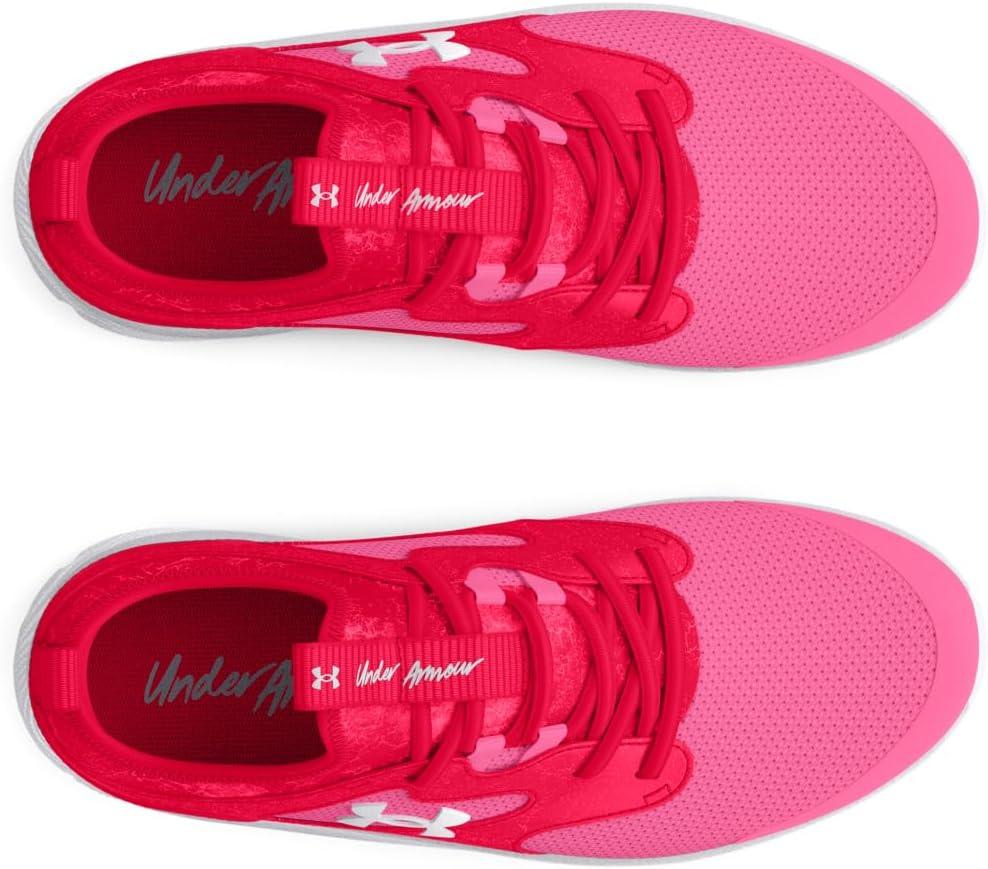 image:imageUnder Armour Girls Pre School Infinity 20 Print Alternate Closure602 Fluo PinkRedWhite