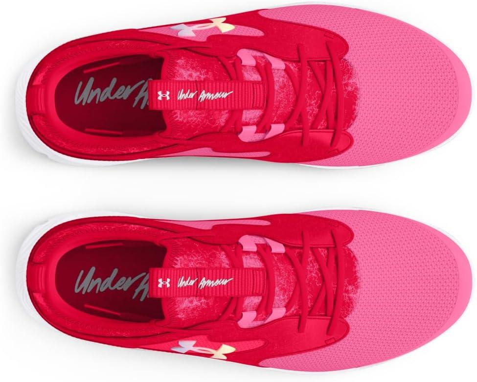 image:imageUnder Armour Girls Pre School Infinity 20 Print Alternate Closure603 Fluo PinkRedWhite