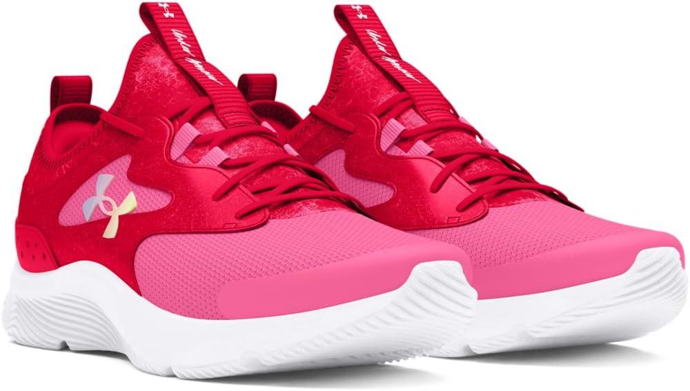 image:imageUnder Armour Girls Pre School Infinity 20 Print Alternate Closure603 Fluo PinkRedWhite