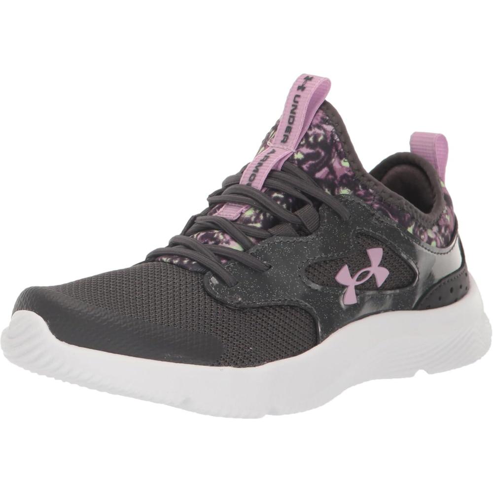 image:imageUnder Armour Girls Pre School Infinity 20 Print Alternate Closure101 Jet GrayJet GrayFresh Orchid